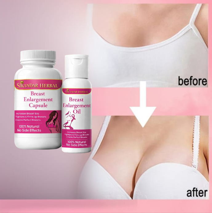 Breast Enlargement Capsule & Oil Combo - Image 4