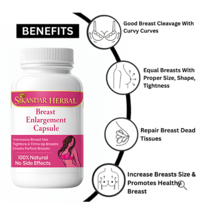Breast Enlargement Capsule & Oil Combo - Image 5